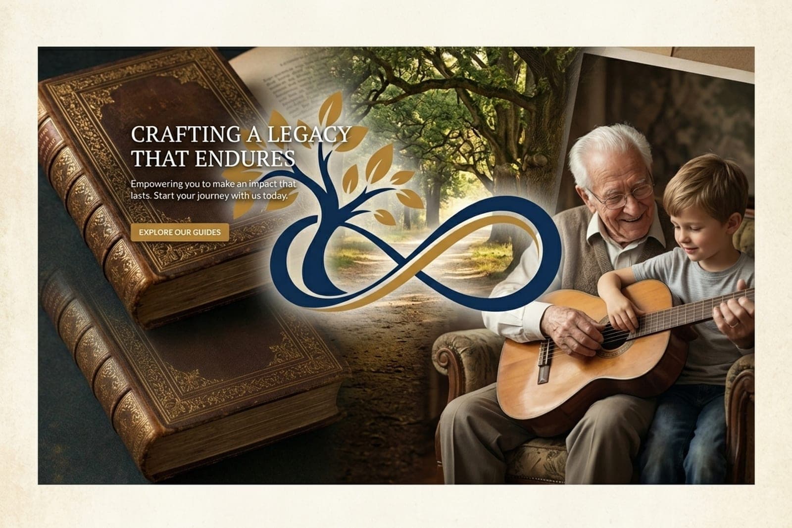 A family passing down memories and legacy across generations
